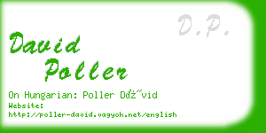 david poller business card